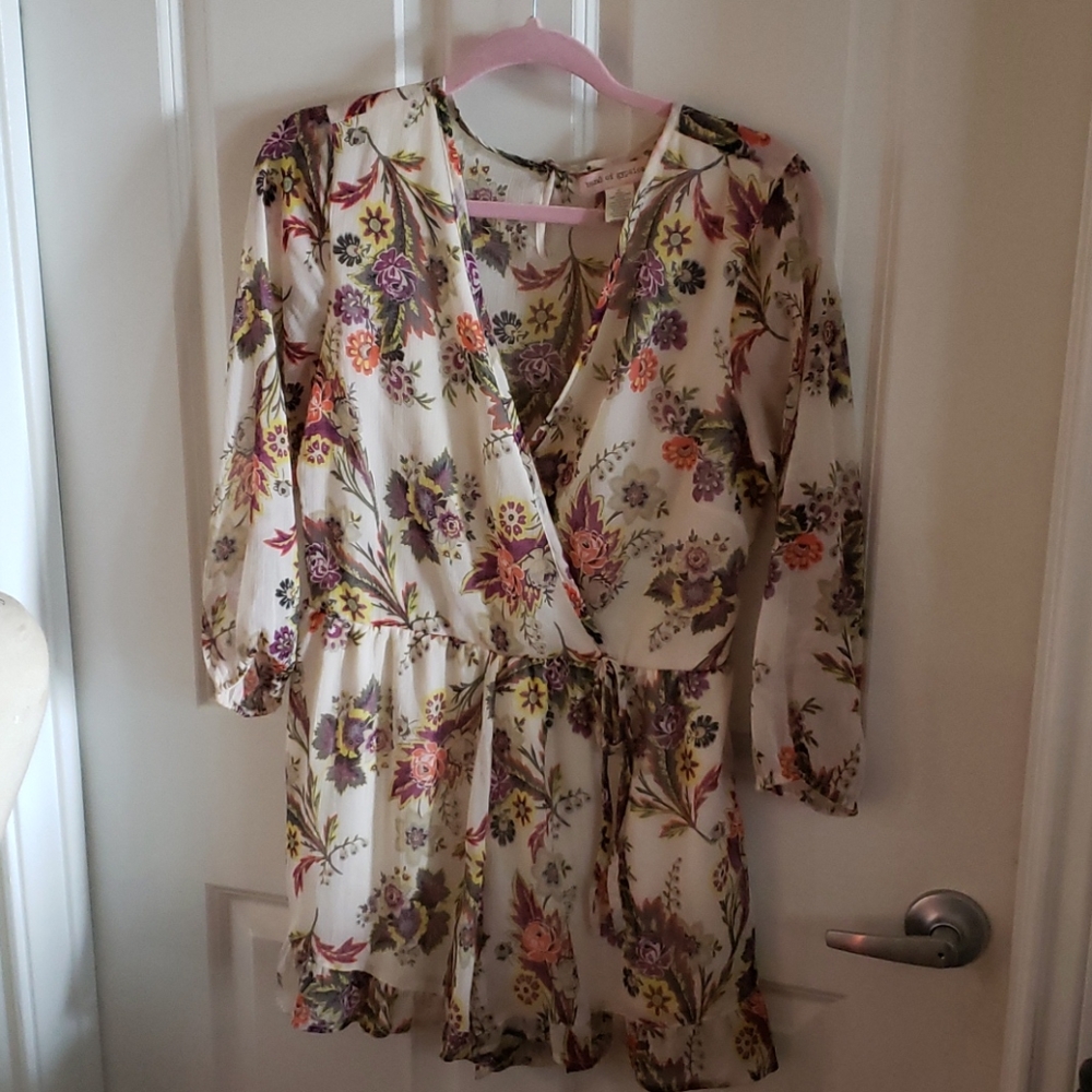 Romper shorts in floral